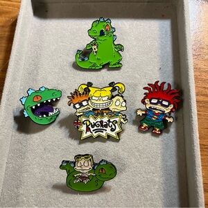 New Rugrats Cartoon Character Enamel Pins Chuckie Tommy Angelica Reptar